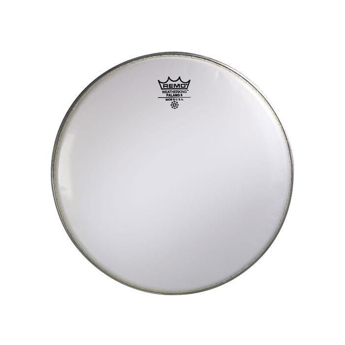 Pelle Remo 15" Falams II Smooth White Bollo Rullante Marching KS-0215-C2 main product photo