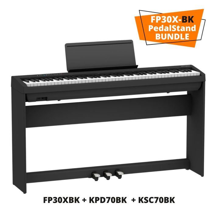 Roland FP-30X BK PedalStand Bundle main product photo