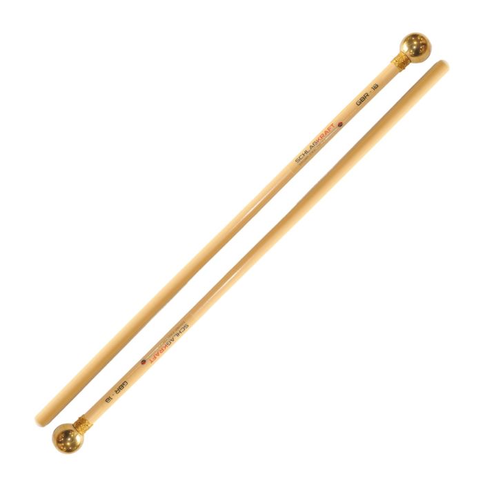 Mallets Glockenspiel /Crotali Schlagkraft GBR-18 manico in rattan testa in ottone main product photo