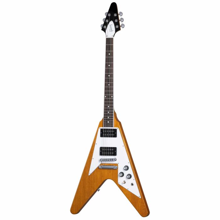 Gibson 70s Flying V antique natural con custodia main product photo