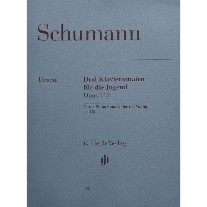 Drei Klaviersonaten fur die Jugend op. 118 Robert Schumann Book Pianoforte main product photo