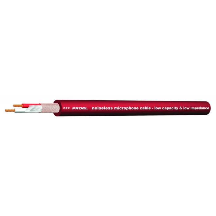 Cavo mic. bilanciato Proel HPC210 al mt rosso - SEZIONE 2X0.22 mm2 main product photo