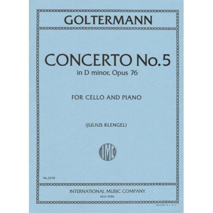 Goltermann Concerto D min N.5 Op.67 Cell o & Piano main product photo