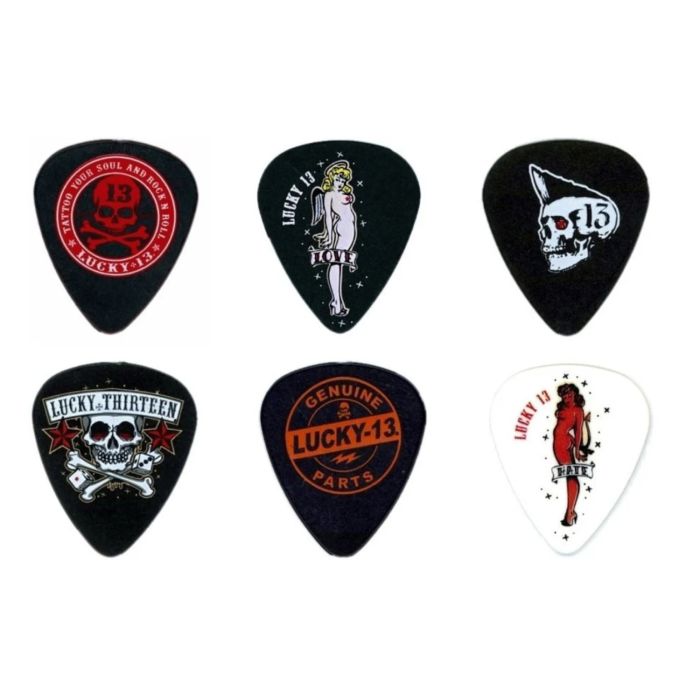 Blister plettri DUNLOP L13bp1.0 Lucky 13 1.0mm Player/6 main product photo