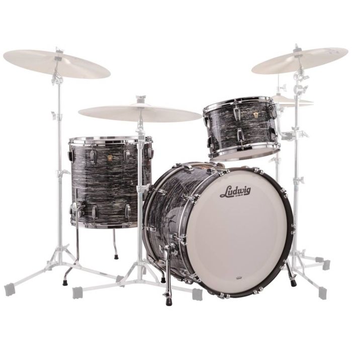 Ludwig Legacy Maple 22" 3pz fab black oyster main product photo