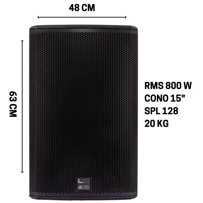 Diffusore DB LVX15" - PRG 800 W - CONO 15" - SPL 128 DB main product photo