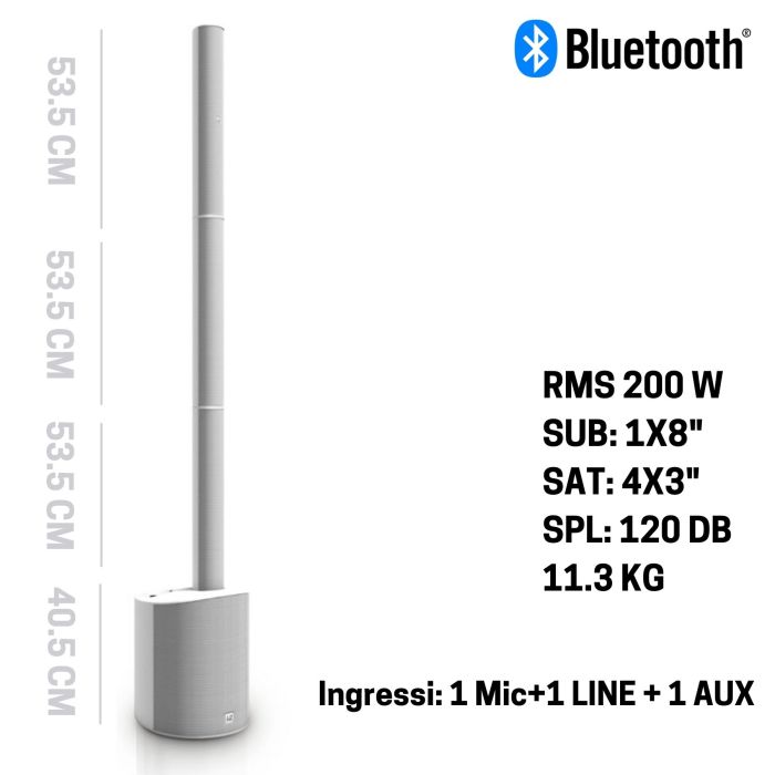 LD System MAUI 5 white main product photo