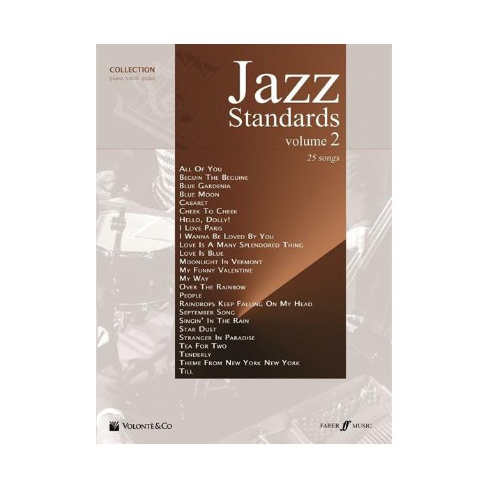 Jazz Standards volume 2 25 canzoni piano, voce, chitarra main product photo
