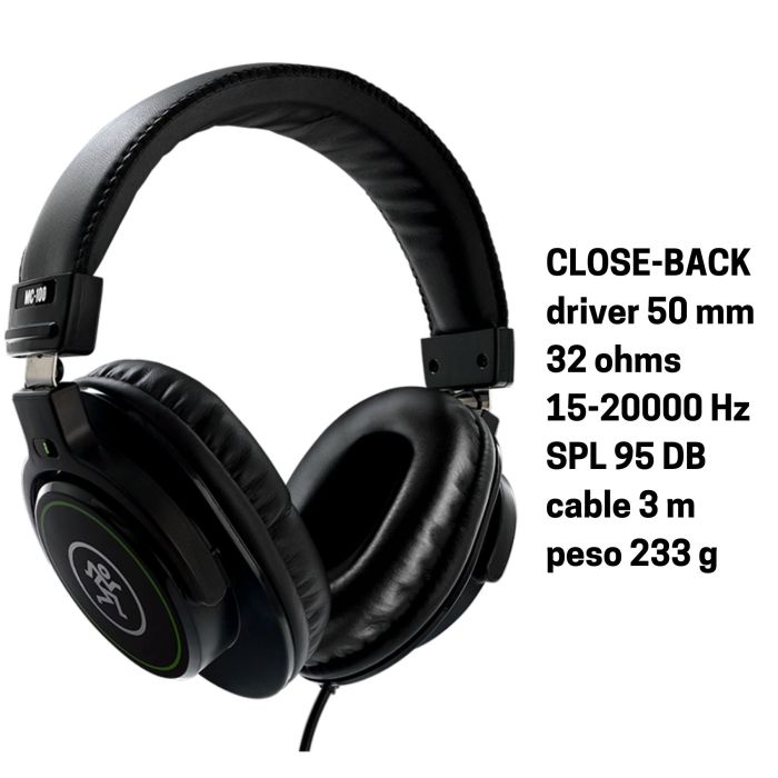 Cuffia Mackie MC-100 CLOSED 32 Ohm main product photo