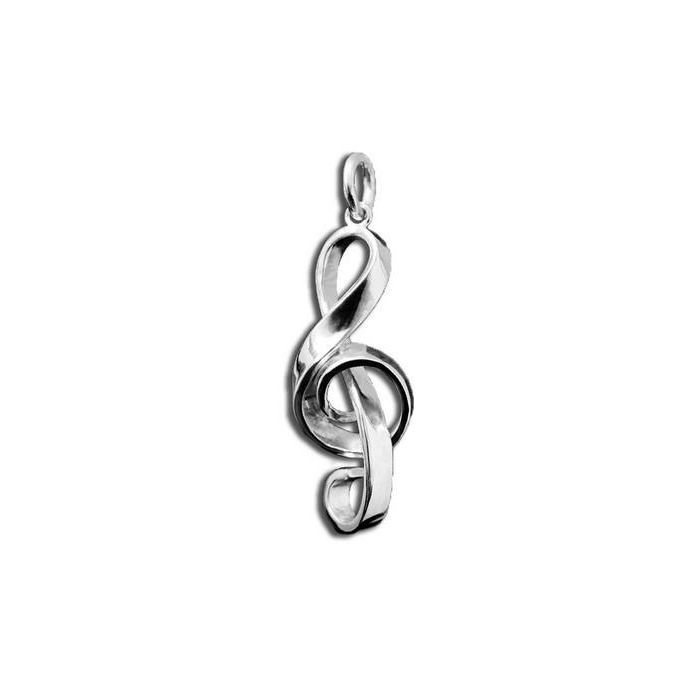 Ciondolo MD Chiave di Violino in Argento Lucido main product photo