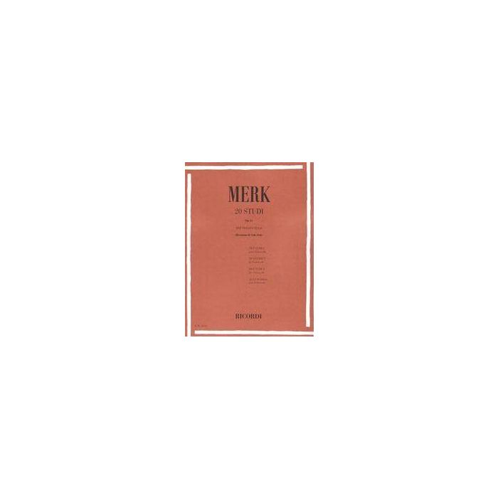 Merk 20 studi op. 11 per violoncello main product photo
