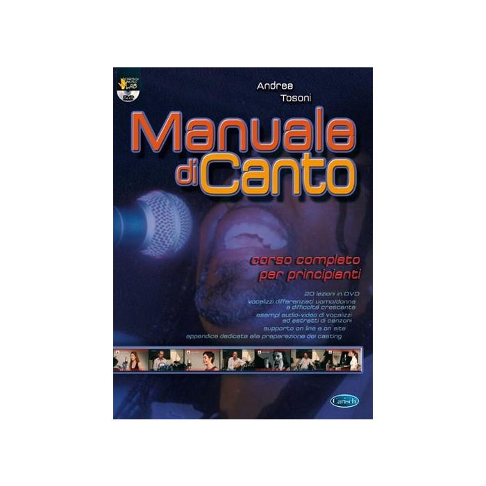 A.Tosoni Manuale di Canto Vol.1 con Dvd main product photo