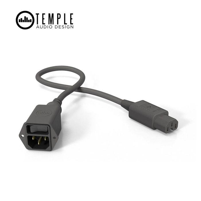 Prolunga elettrica VDE maschio VDE femmina Temple Audio Design IEC AC con switch on/off main product photo