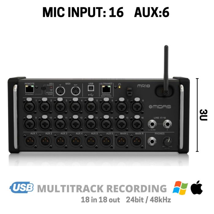 Midas MR18 main product photo