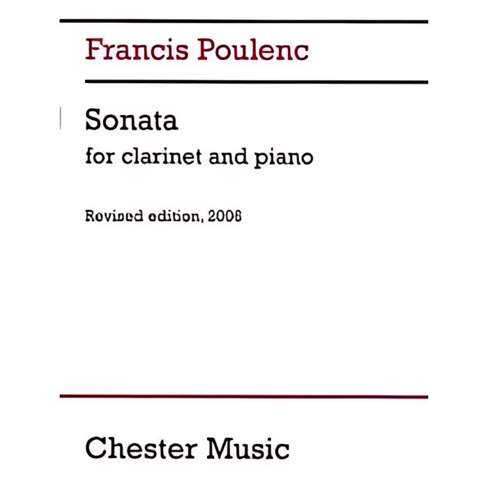 Clarinet Sonata Francis Poulenc Book Clarinetto main product photo