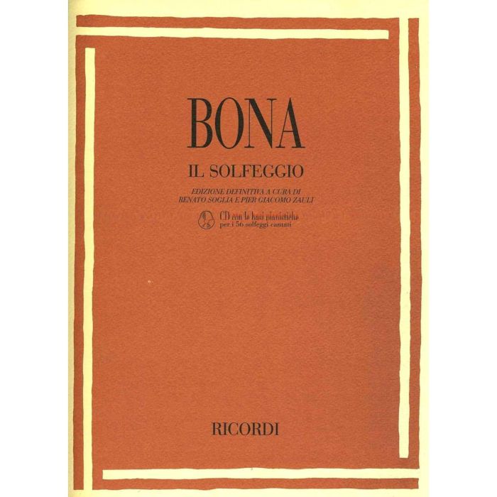 Bona Il solfeggio con Cd main product photo