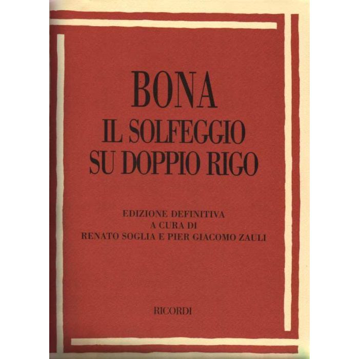 Bona Il solfeggio su Doppio Rigo main product photo