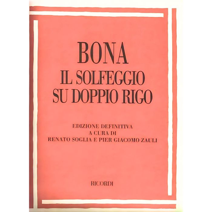 Bona Il solfeggio su Doppio Rigo main product photo