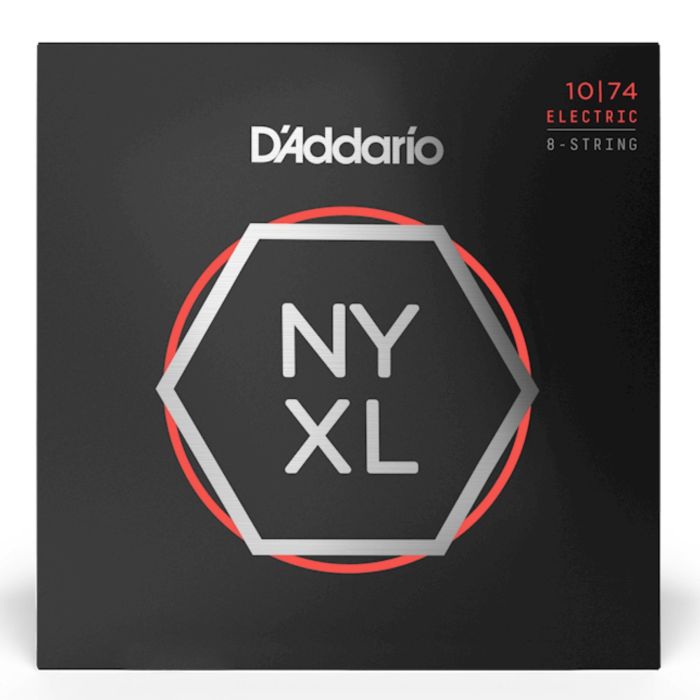 Corde elettrica 8 corde D`Addario NYXL1074 nickel wound light heavy 10-74 main product photo