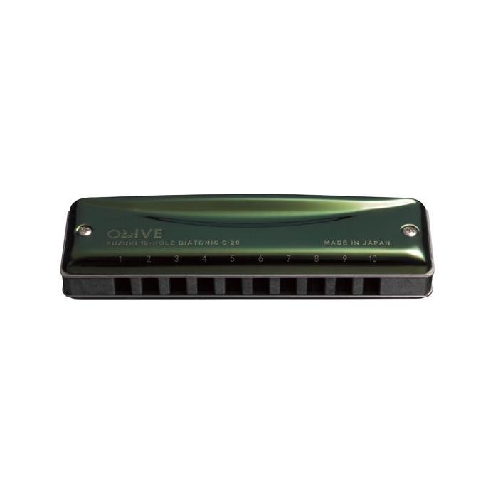 Armonica Suzuki diatonica C-20 olive 10 fori C DO main product photo