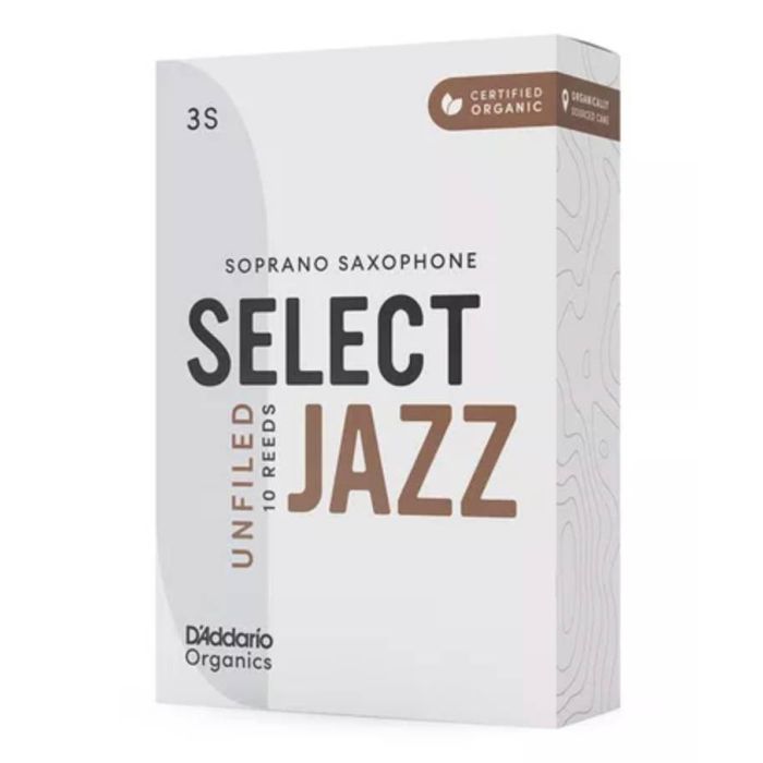 Ance Sax Soprano D'Addario Organics Select Jazz Unfiled n.3 Soft 10pz main product photo