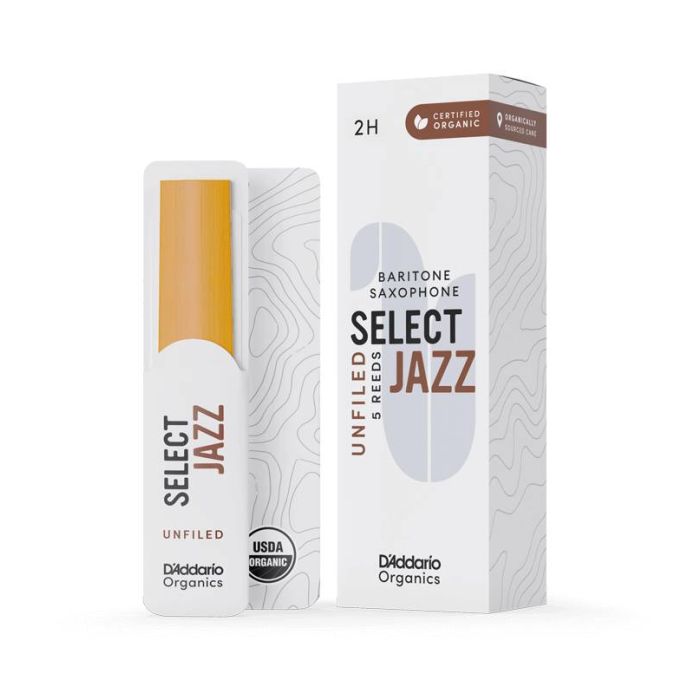 Ance Sax Baritono Organic Select Jazz Unfiled By D'Addario n.2 Hard 5pz main product photo
