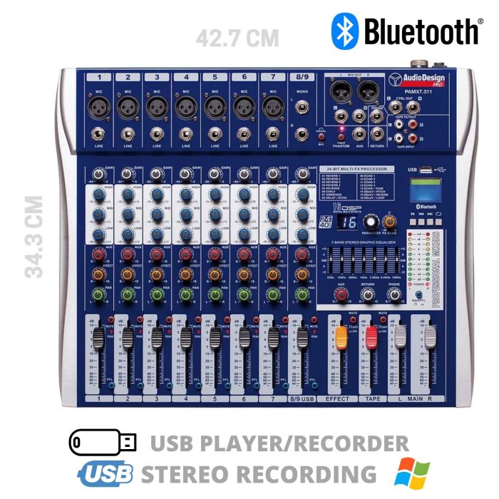 Audio Design PAMX2.711 bluetooth main product photo