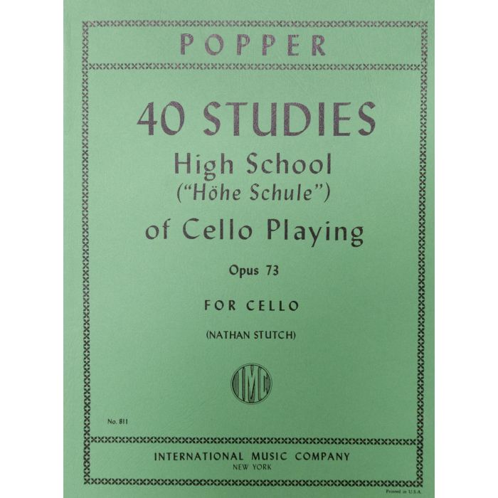 D.Popper 40 Studi Op. 73 per Violoncello main product photo