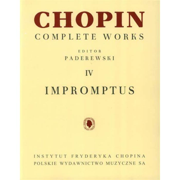 F.Chopin Impromptus Vol.IV Ed. Paderewski main product photo
