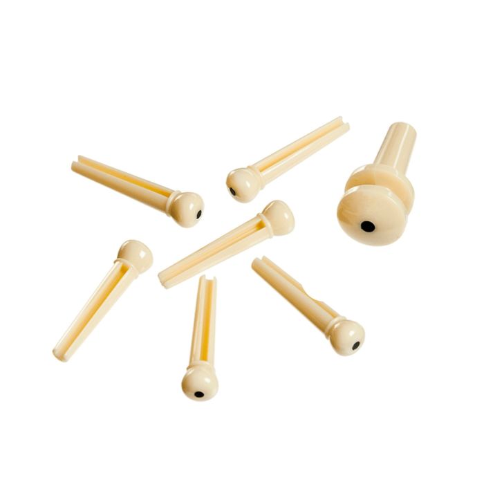 Piroli chitarra acustica D'Addario PWPS12 white dot black main product photo