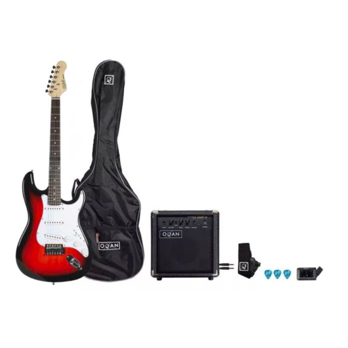 Kit Chitarra Elettrica Oqan QGE-STARTER RDS con amplificatore e accessori main product photo
