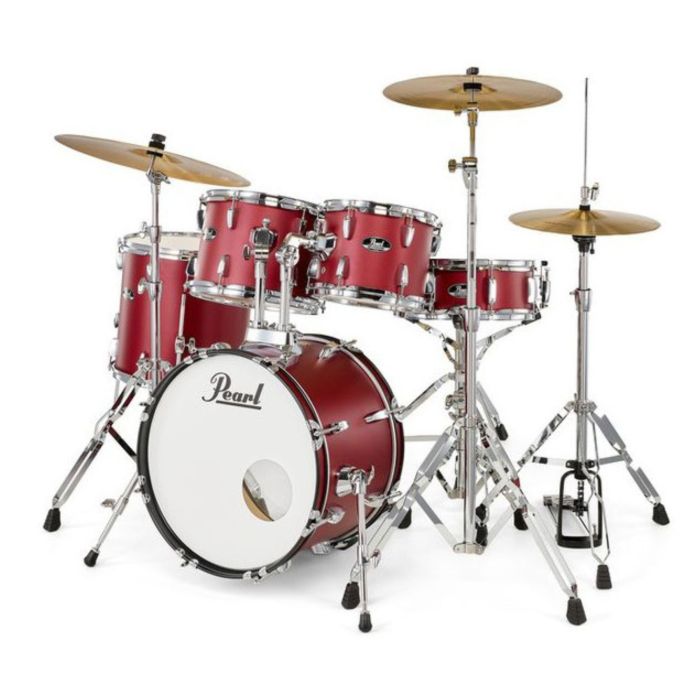Batteria Pearl Roadshow 18" 5pz+hardware+piatti matte red RS585BC/C747 main product photo