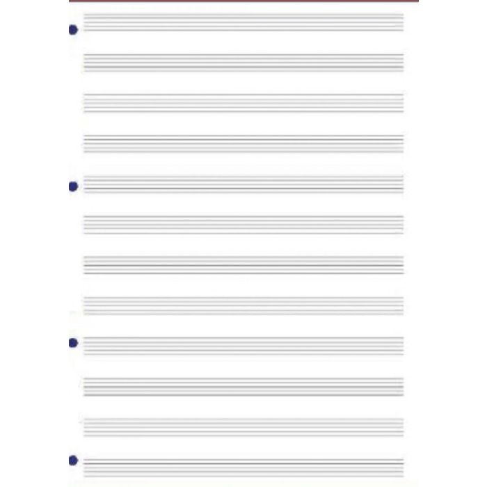 96 Pagine musica forate in formato A4 main product photo