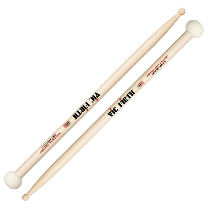 Bacchette Vic Firth American Custom SD12 Swizzle General Maple Punta Legno/Feltro main product photo
