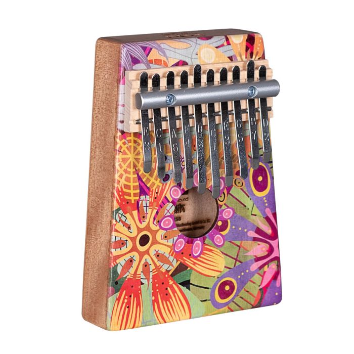 Kalimba Sela SE258 Art 10 note do maggiore Mogano Flower Power con borsa main product photo