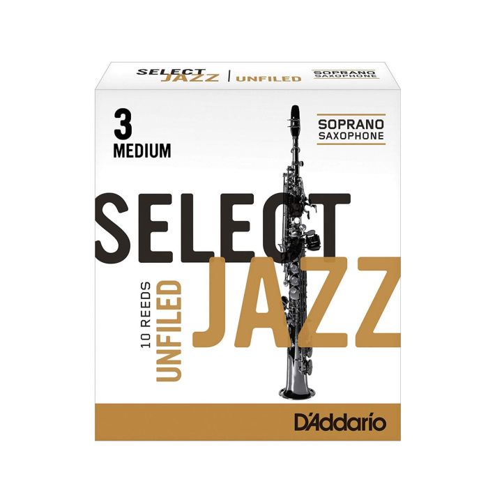 Ance Sax Soprano n.3 Medium Select Jazz Unfiled By D'Addario 10pz RRS10SSX3M main product photo