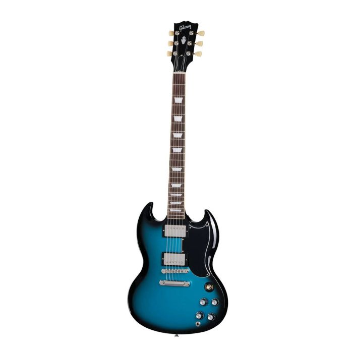Gibson SG Standard '61 Stop Bar Pelham blue burst main product photo
