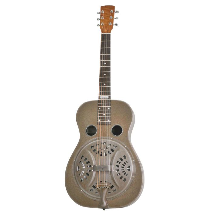 National Reso-Phonic Scheerhorn S-1 weathered steel round neck main product photo