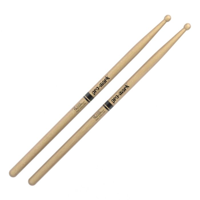Bacchette Promark Hickory PC Phil Collins Punta Legno Rotonda main product photo