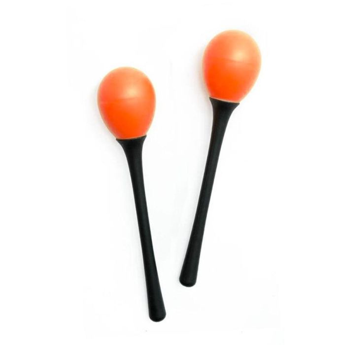 Maracas Dadi con manico coppia orange main product photo