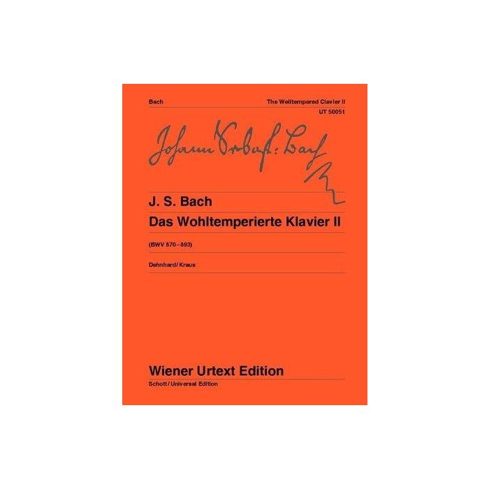 J.S. Bach Il Clavicembalo Ben Temperato Vol.2 ed. Wiener Urtext main product photo