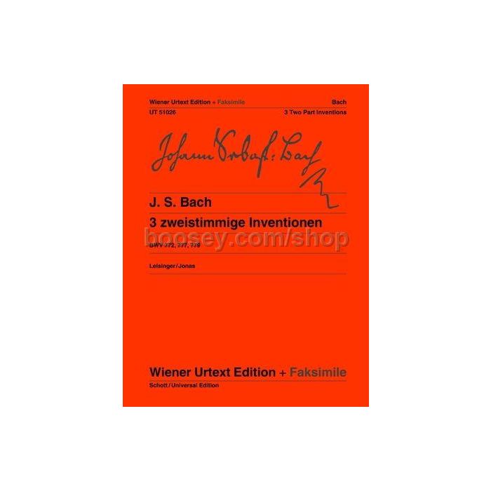 Bach 3 Zweistimmige Inventionen main product photo