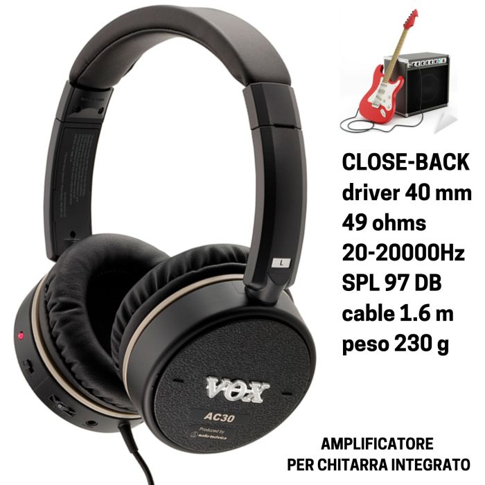 Cuffia Vox VGH-AC30 black main product photo