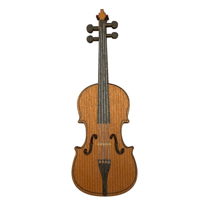 Calamita violino Mirabrixia in legno 11cm marrone chiaro main product photo