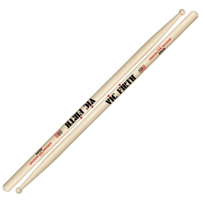 Bacchette Vic Firth American Sound AS5A Hickory Punta Legno Rotonda main product photo