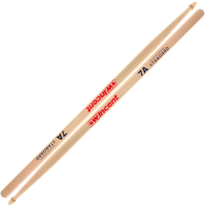 Wincent 7A Standard Hickory Natural Bacchette Batteria Paio main product photo