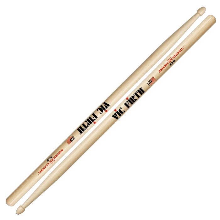 Bacchette Vic Firth American Classic X5B Hickory Punta Legno Goccia main product photo