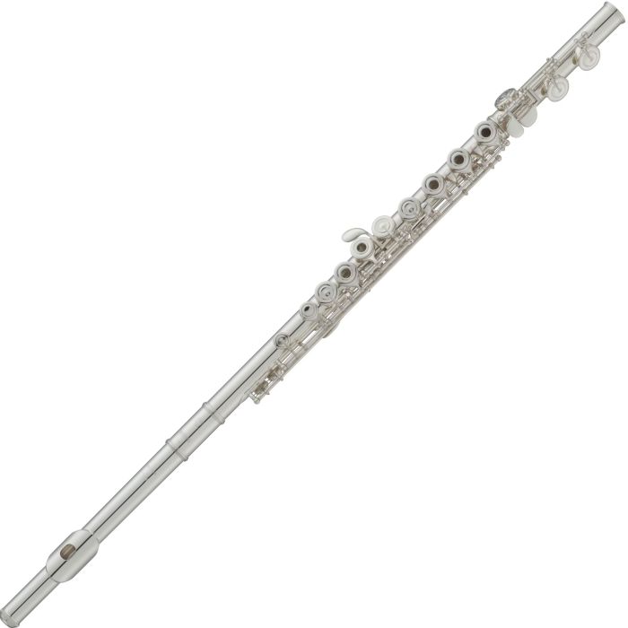 Flauto Yamaha YFL312 fori chiusi non in linea Mi snodato testata in argento main product photo