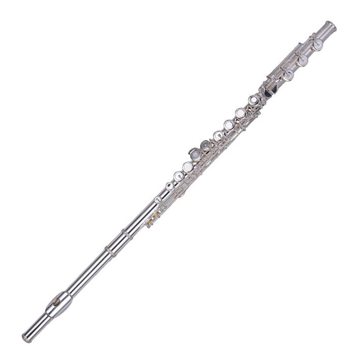 Flauto ZO ZFL-6000 fori aperti testata in argento sol fuori linea e mi snodato, discendente al Si main product photo