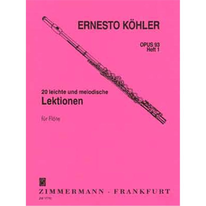 E.Kohler 20 Lezioni Op.93 Vol.1 per Flauto main product photo